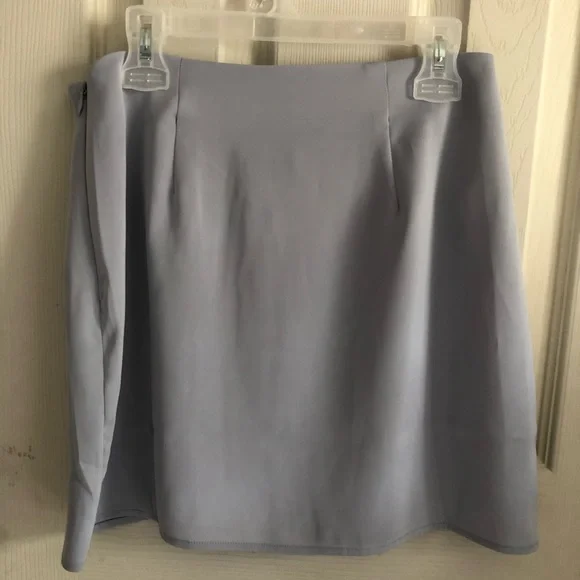 Forever 21 Baby Blue Satin Miniskirt - Picture 5 of 8